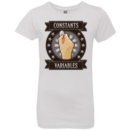 T-Shirts White / YXS CONSTANTS AND VARIABLES Girls Premium T-Shirt