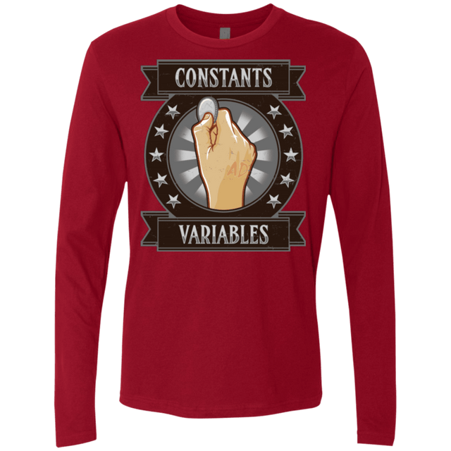 T-Shirts Cardinal / Small CONSTANTS AND VARIABLES Men's Premium Long Sleeve