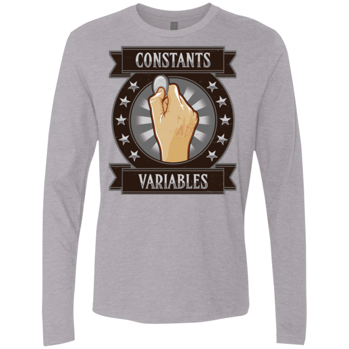 T-Shirts Heather Grey / Small CONSTANTS AND VARIABLES Men's Premium Long Sleeve