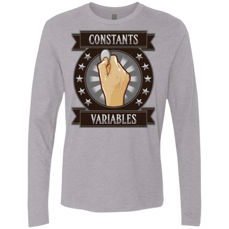 T-Shirts Heather Grey / Small CONSTANTS AND VARIABLES Men's Premium Long Sleeve