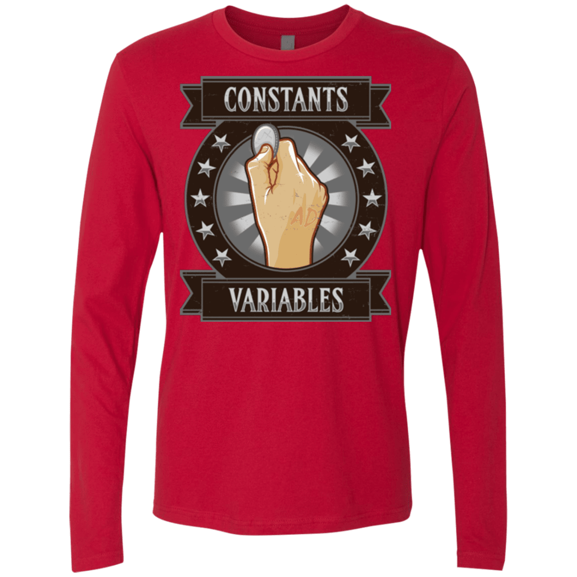 T-Shirts Red / Small CONSTANTS AND VARIABLES Men's Premium Long Sleeve