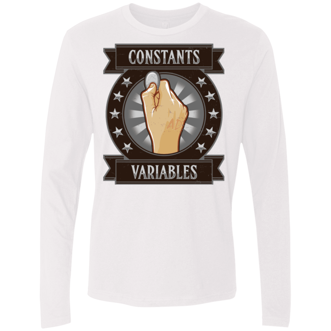 T-Shirts White / Small CONSTANTS AND VARIABLES Men's Premium Long Sleeve