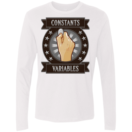 T-Shirts White / Small CONSTANTS AND VARIABLES Men's Premium Long Sleeve