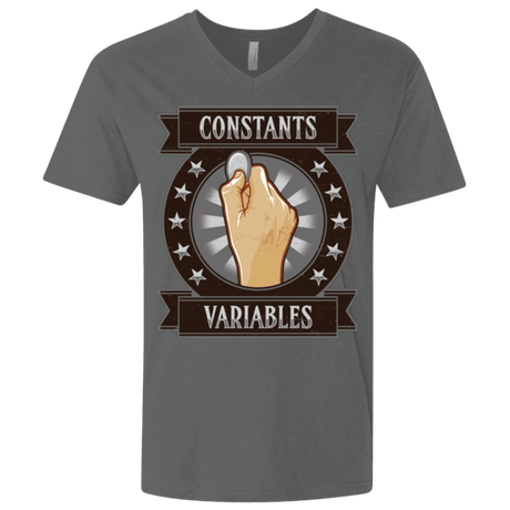 T-Shirts Heavy Metal / X-Small CONSTANTS AND VARIABLES Men's Premium V-Neck