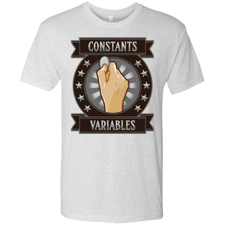 T-Shirts Heather White / Small CONSTANTS AND VARIABLES Men's Triblend T-Shirt