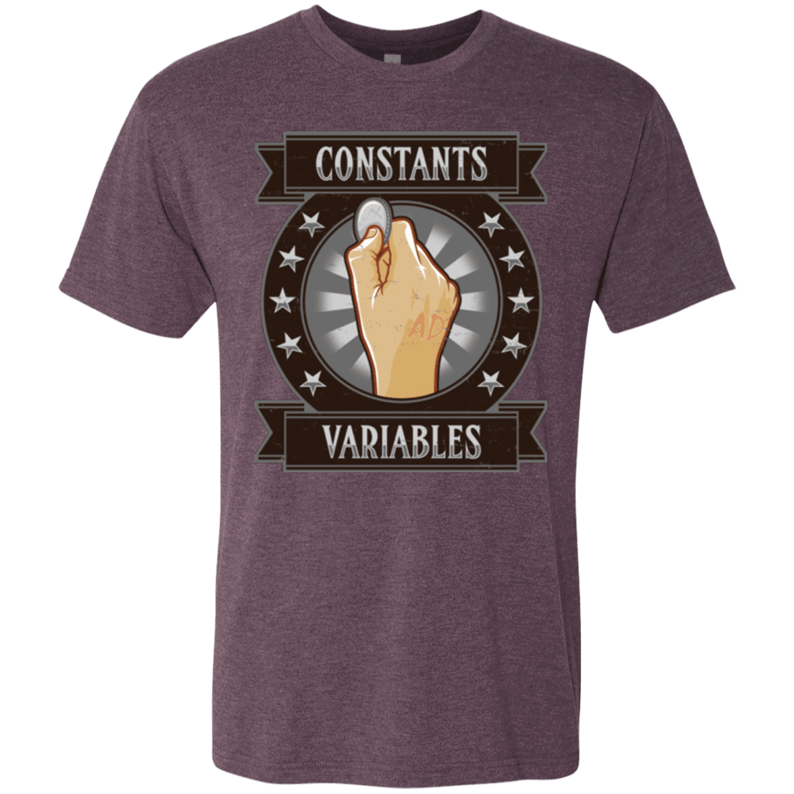 T-Shirts Vintage Purple / Small CONSTANTS AND VARIABLES Men's Triblend T-Shirt