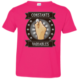 T-Shirts Hot Pink / 2T CONSTANTS AND VARIABLES Toddler Premium T-Shirt