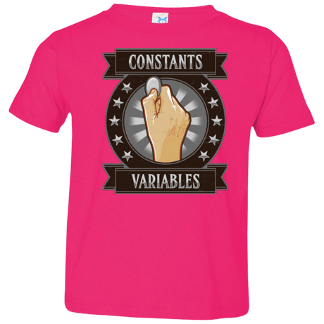 T-Shirts Hot Pink / 2T CONSTANTS AND VARIABLES Toddler Premium T-Shirt