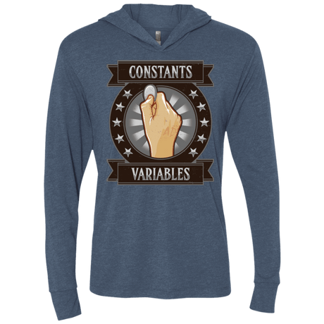 T-Shirts Indigo / X-Small CONSTANTS AND VARIABLES Triblend Long Sleeve Hoodie Tee