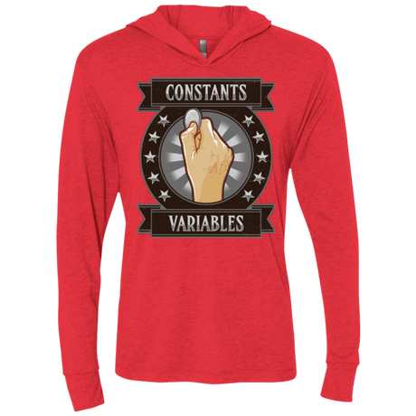 T-Shirts Vintage Red / X-Small CONSTANTS AND VARIABLES Triblend Long Sleeve Hoodie Tee