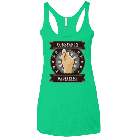 T-Shirts Envy / X-Small CONSTANTS AND VARIABLES Women's Triblend Racerback Tank