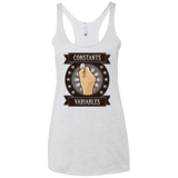 T-Shirts Heather White / X-Small CONSTANTS AND VARIABLES Women's Triblend Racerback Tank