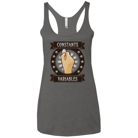 T-Shirts Premium Heather / X-Small CONSTANTS AND VARIABLES Women's Triblend Racerback Tank