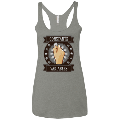 T-Shirts Venetian Grey / X-Small CONSTANTS AND VARIABLES Women's Triblend Racerback Tank