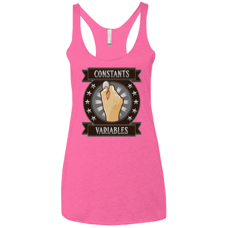 T-Shirts Vintage Pink / X-Small CONSTANTS AND VARIABLES Women's Triblend Racerback Tank