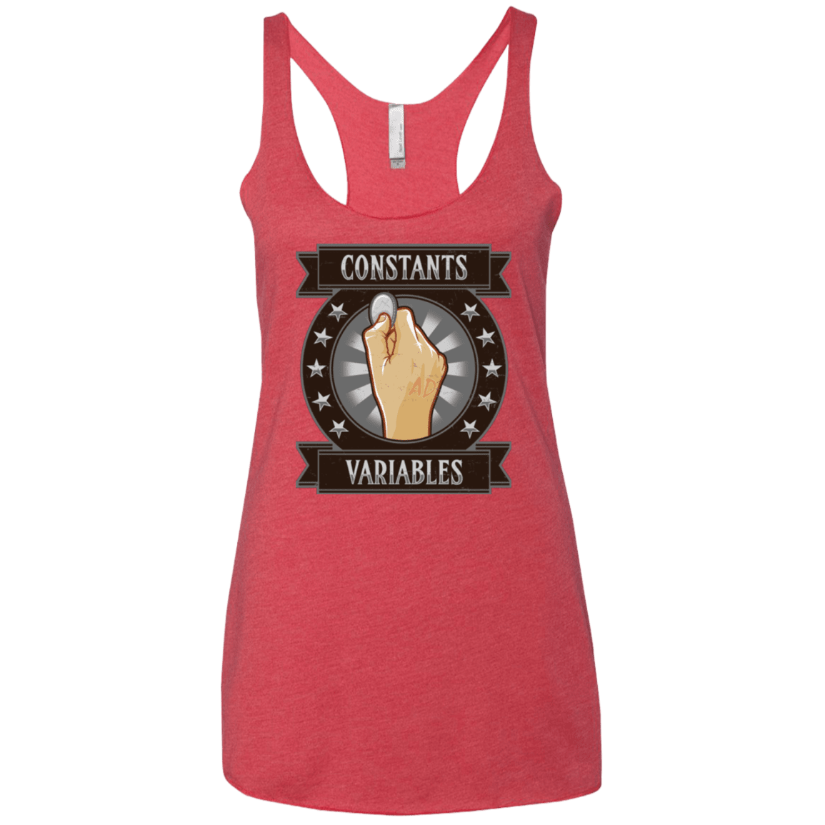 T-Shirts Vintage Red / X-Small CONSTANTS AND VARIABLES Women's Triblend Racerback Tank