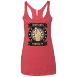 T-Shirts Vintage Red / X-Small CONSTANTS AND VARIABLES Women's Triblend Racerback Tank