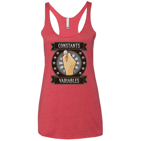T-Shirts Vintage Red / X-Small CONSTANTS AND VARIABLES Women's Triblend Racerback Tank
