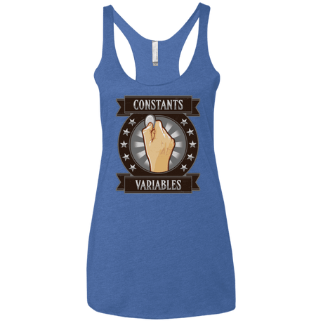 T-Shirts Vintage Royal / X-Small CONSTANTS AND VARIABLES Women's Triblend Racerback Tank