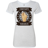 T-Shirts Heather White / Small CONSTANTS AND VARIABLES Women's Triblend T-Shirt