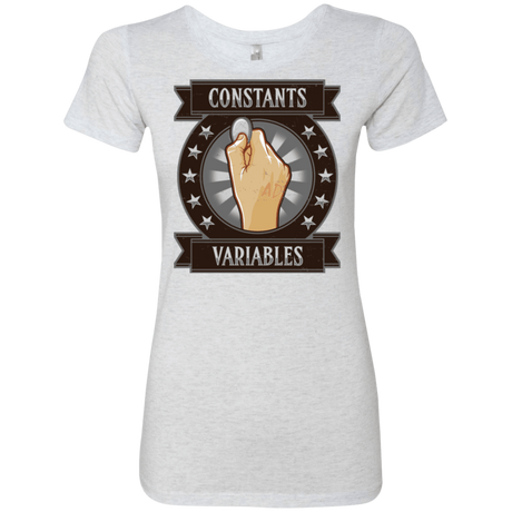 T-Shirts Heather White / Small CONSTANTS AND VARIABLES Women's Triblend T-Shirt