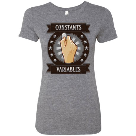 T-Shirts Premium Heather / Small CONSTANTS AND VARIABLES Women's Triblend T-Shirt