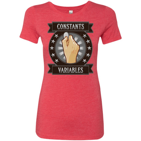 T-Shirts Vintage Red / Small CONSTANTS AND VARIABLES Women's Triblend T-Shirt