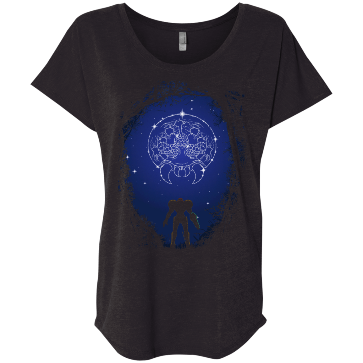 T-Shirts Vintage Black / X-Small Constellation Metroid Triblend Dolman Sleeve