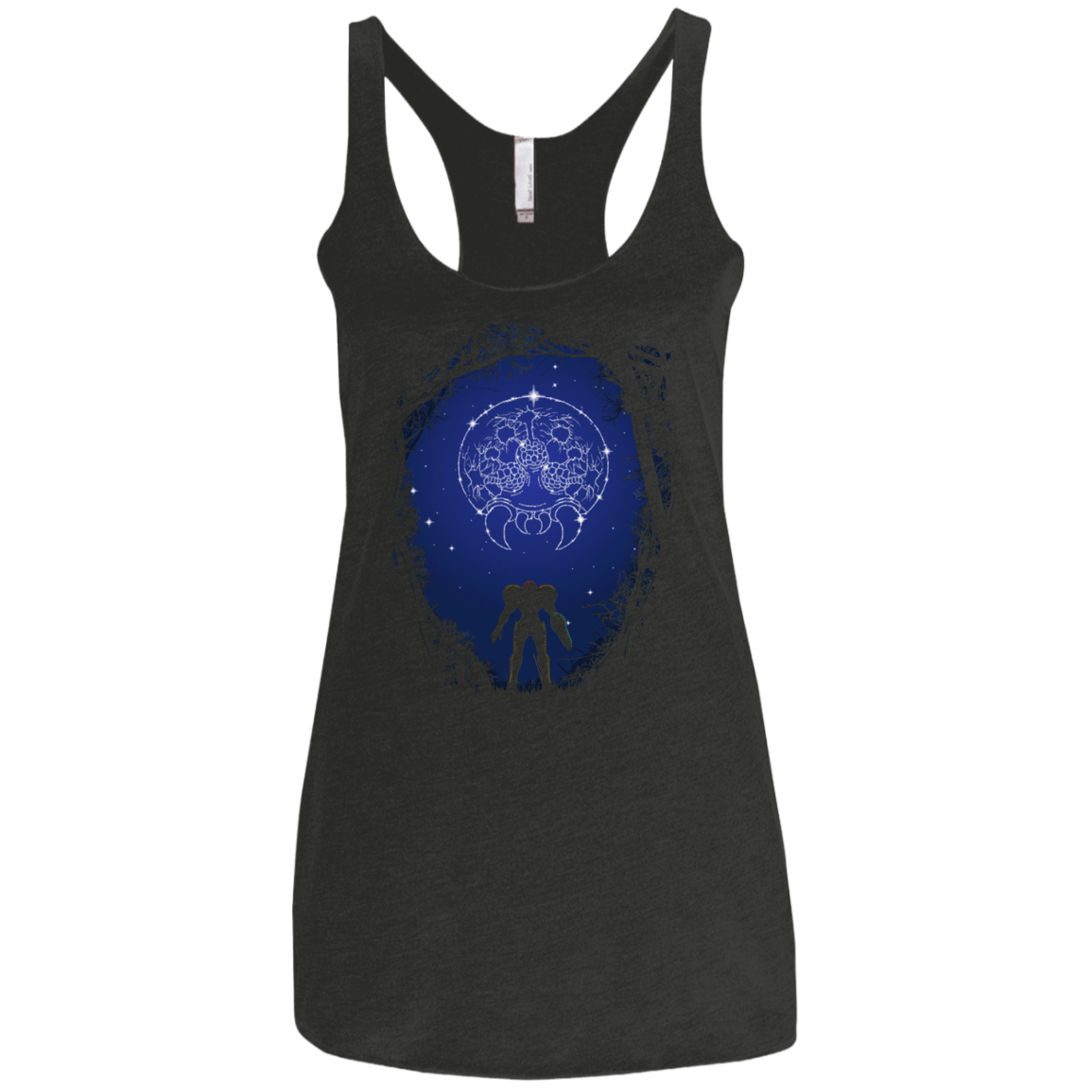 T-Shirts Vintage Black / X-Small Constellation Metroid Women's Triblend Racerback Tank