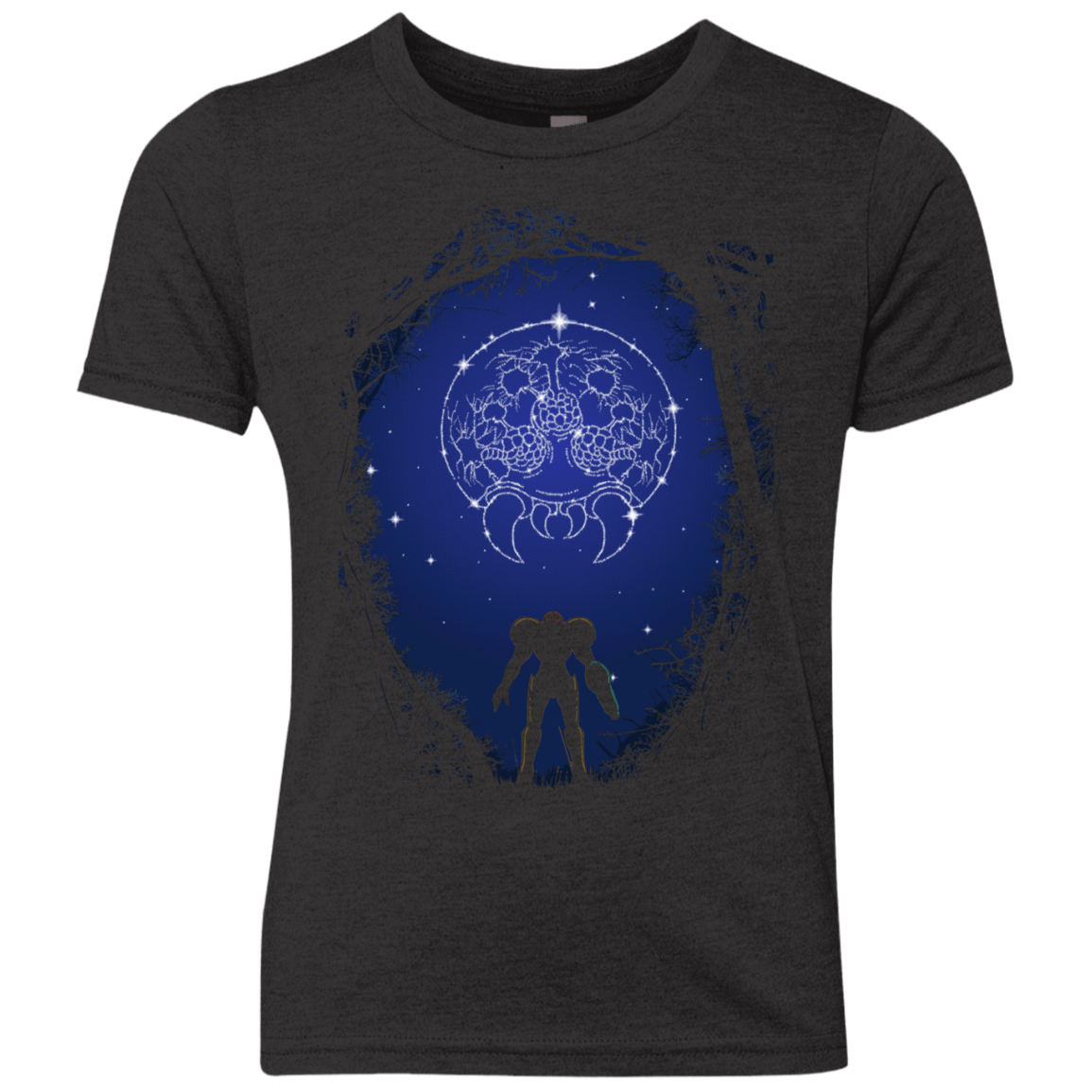 T-Shirts Vintage Black / YXS Constellation Metroid Youth Triblend T-Shirt