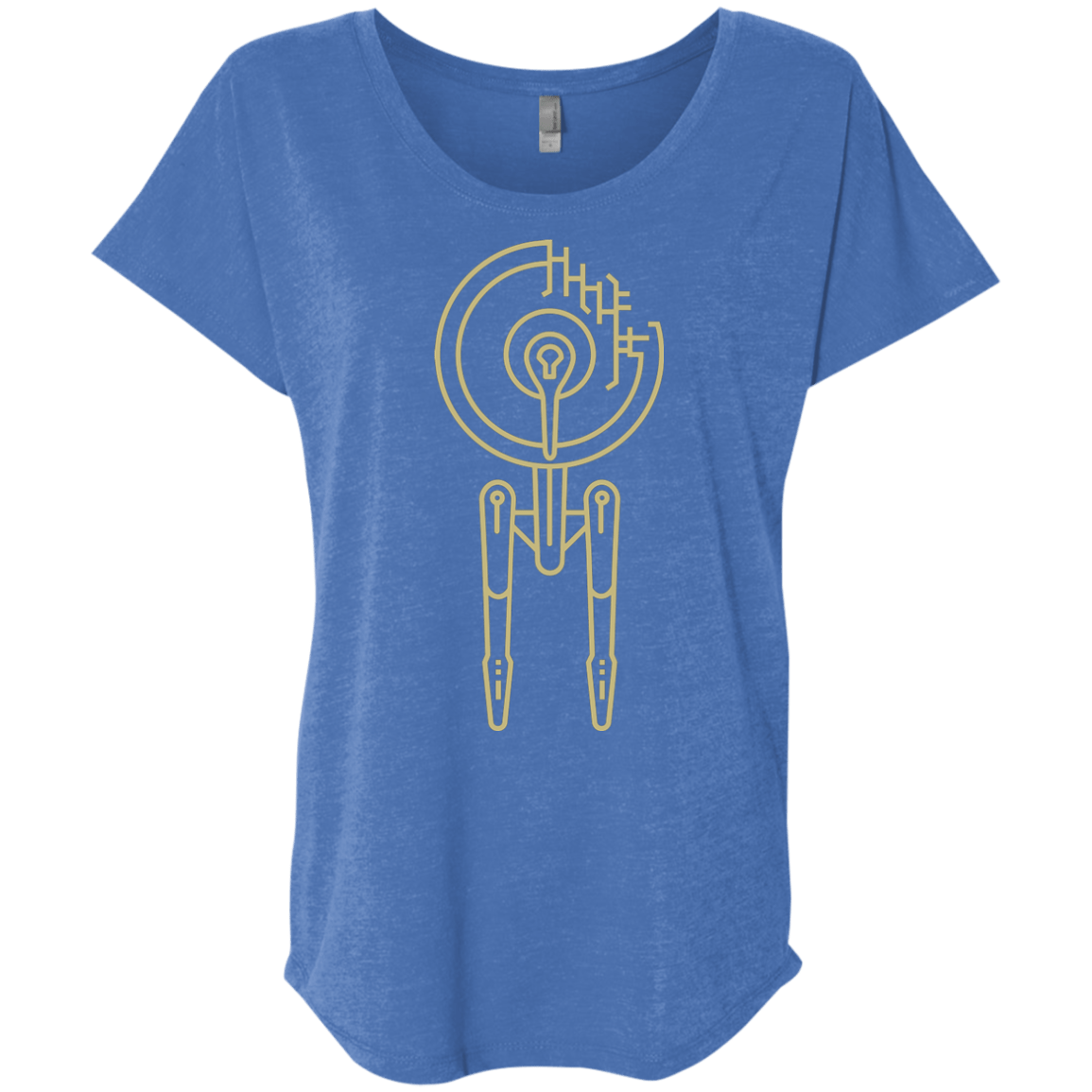 T-Shirts Vintage Royal / X-Small Construction Stars Triblend Dolman Sleeve