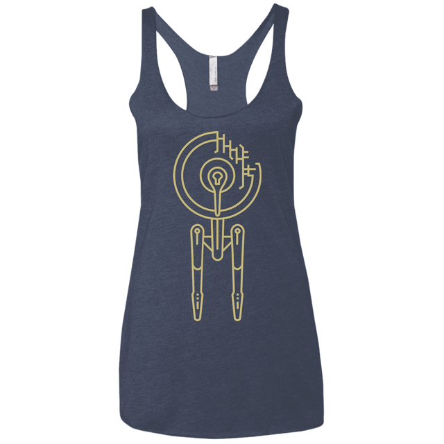 T-Shirts Vintage Navy / X-Small Construction Stars Women's Triblend Racerback Tank