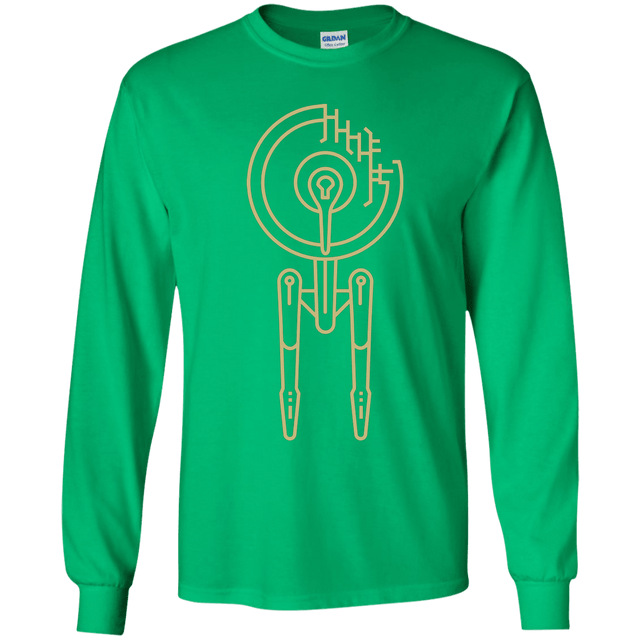T-Shirts Irish Green / YS Construction Stars Youth Long Sleeve T-Shirt
