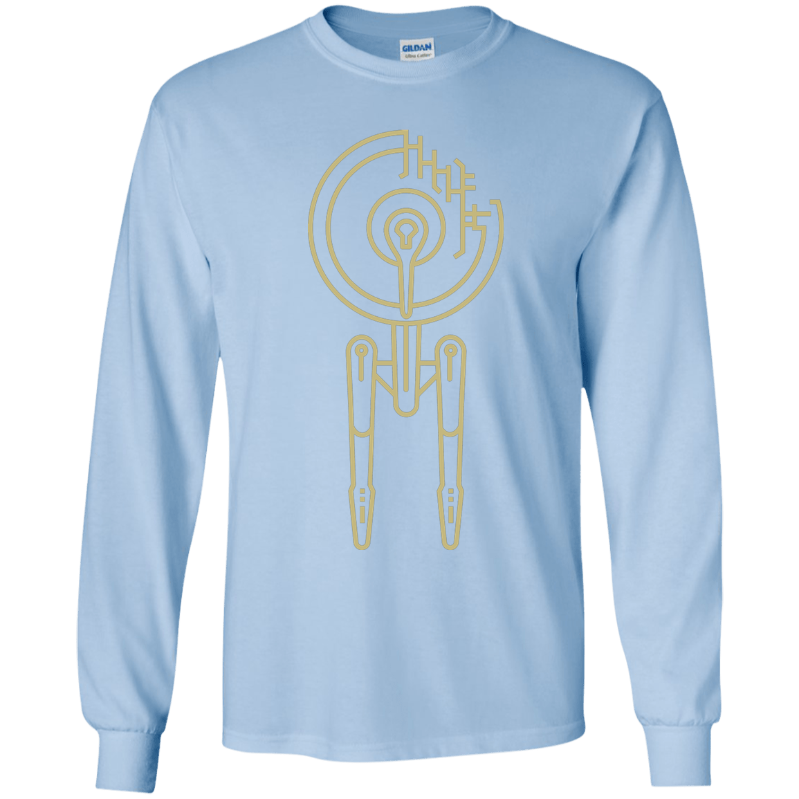 T-Shirts Light Blue / YS Construction Stars Youth Long Sleeve T-Shirt