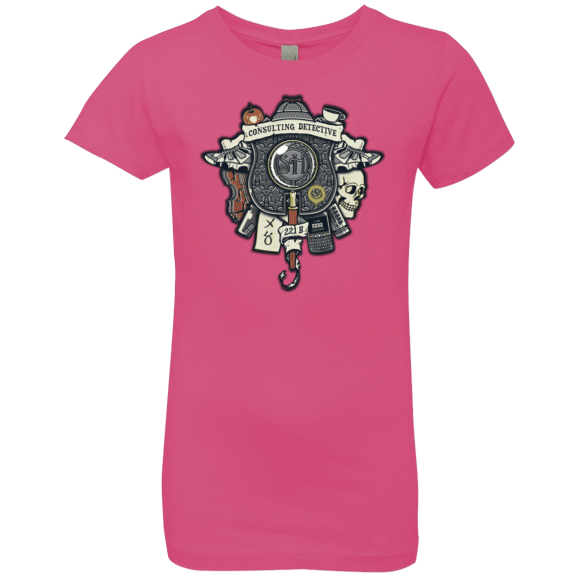 T-Shirts Hot Pink / YXS Consulting Detective Girls Premium T-Shirt