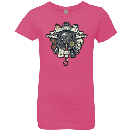 T-Shirts Hot Pink / YXS Consulting Detective Girls Premium T-Shirt