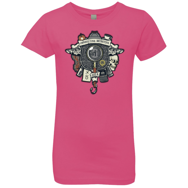 T-Shirts Hot Pink / YXS Consulting Detective Girls Premium T-Shirt