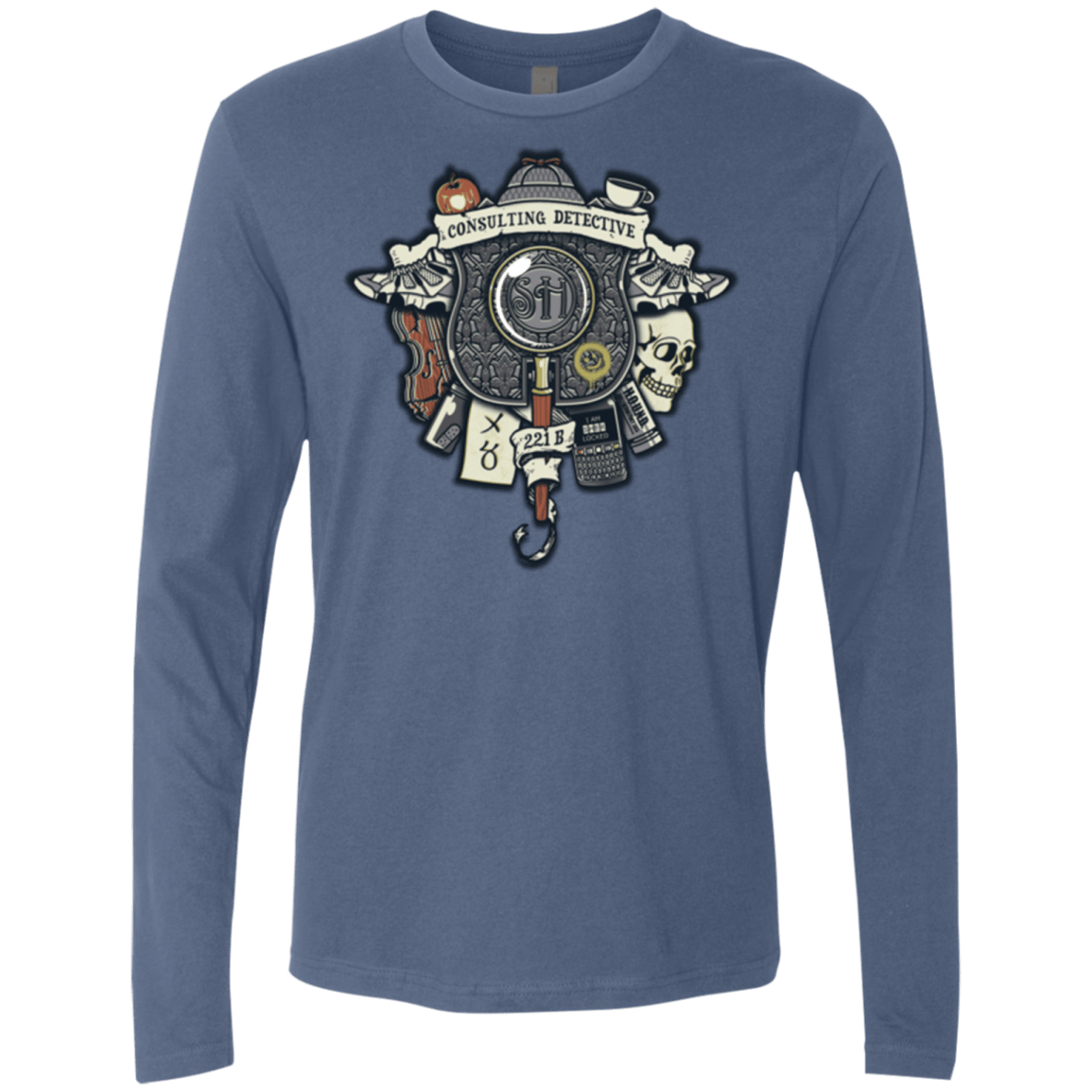 T-Shirts Indigo / Small Consulting Detective Men's Premium Long Sleeve