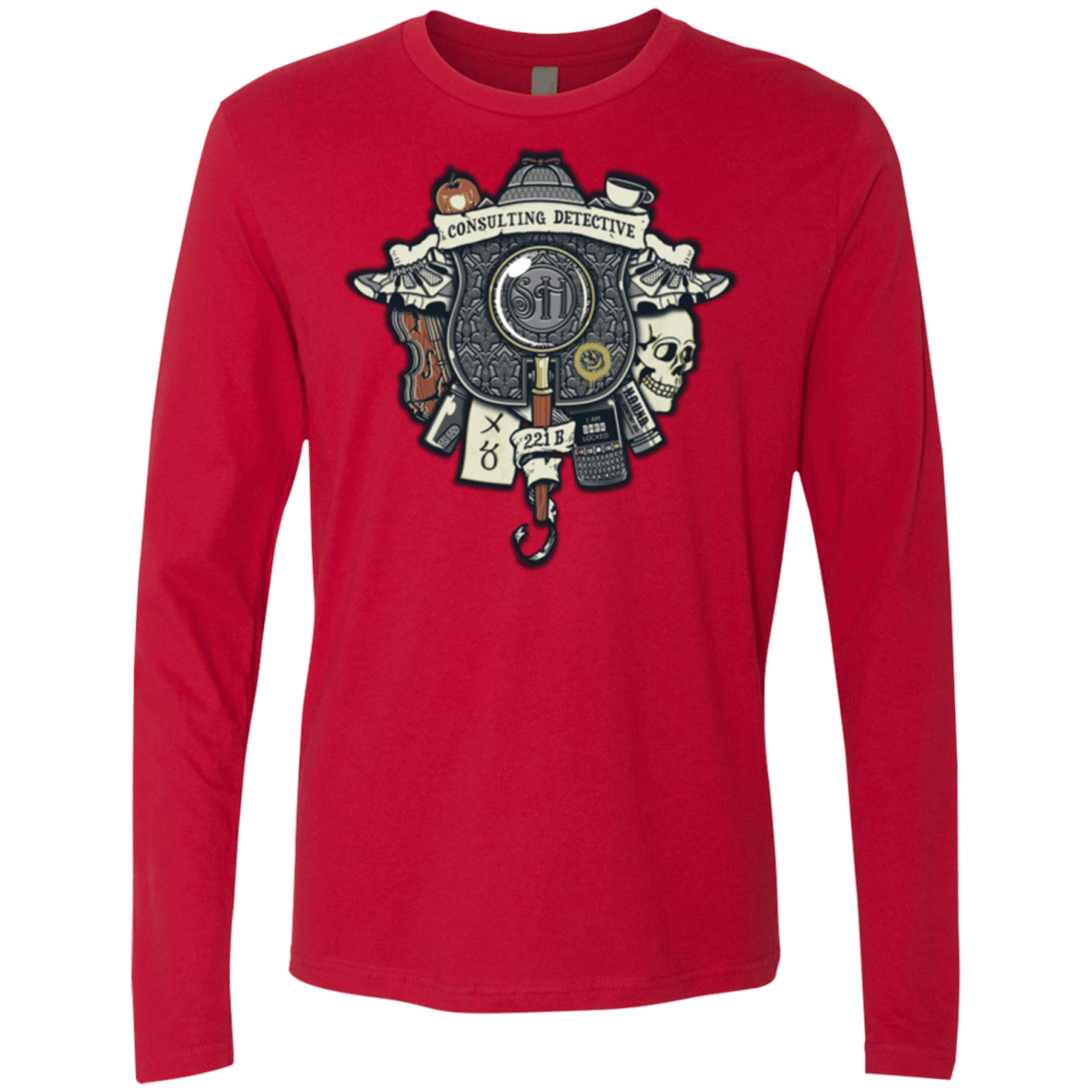 T-Shirts Red / Small Consulting Detective Men's Premium Long Sleeve