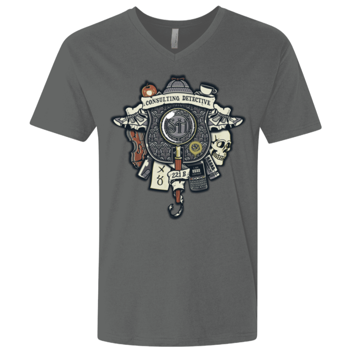 T-Shirts Heavy Metal / X-Small Consulting Detective Men's Premium V-Neck