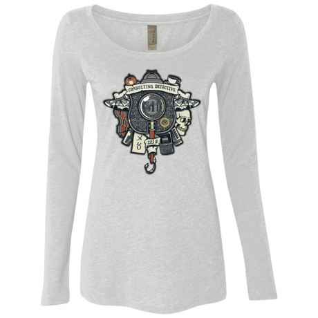 T-Shirts Heather White / Small Consulting Detective Women's Triblend Long Sleeve Shirt