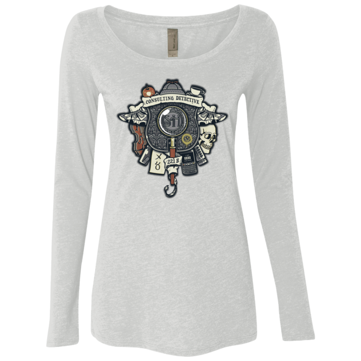 T-Shirts Heather White / Small Consulting Detective Women's Triblend Long Sleeve Shirt