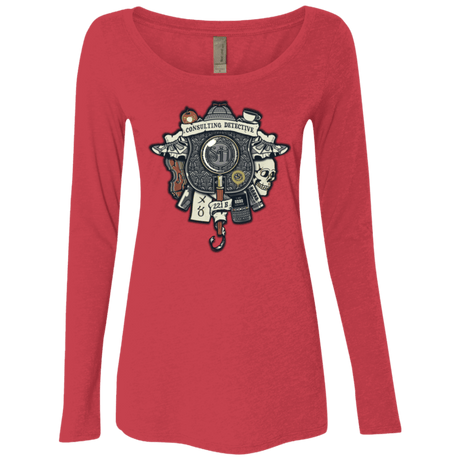 T-Shirts Vintage Red / Small Consulting Detective Women's Triblend Long Sleeve Shirt