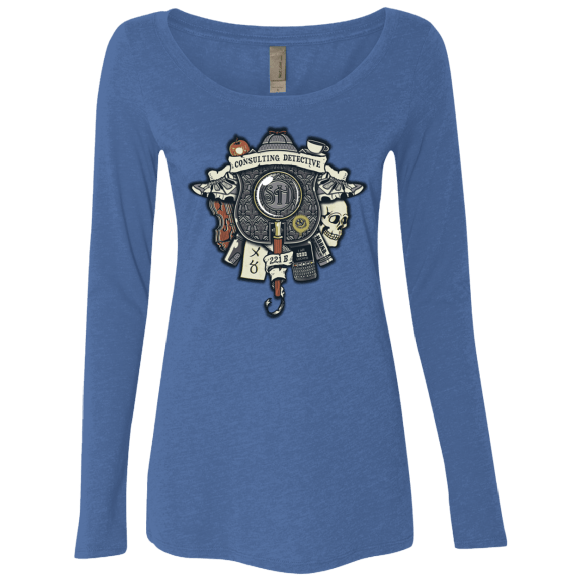 T-Shirts Vintage Royal / Small Consulting Detective Women's Triblend Long Sleeve Shirt