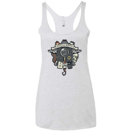 T-Shirts Heather White / X-Small Consulting Detective Women's Triblend Racerback Tank