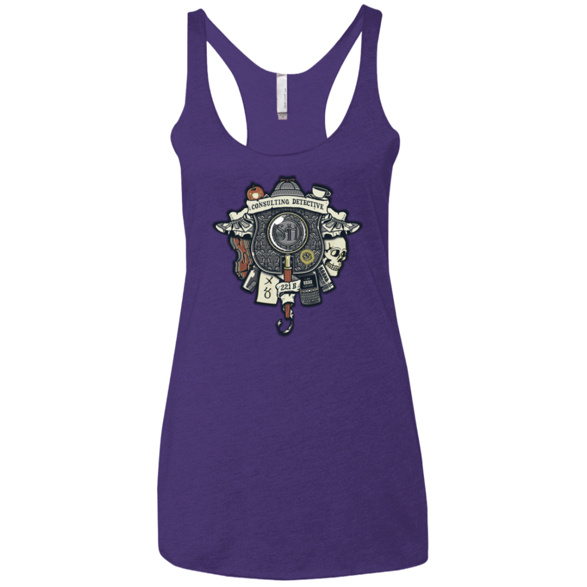 T-Shirts Purple / X-Small Consulting Detective Women's Triblend Racerback Tank