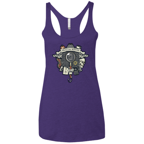T-Shirts Purple / X-Small Consulting Detective Women's Triblend Racerback Tank