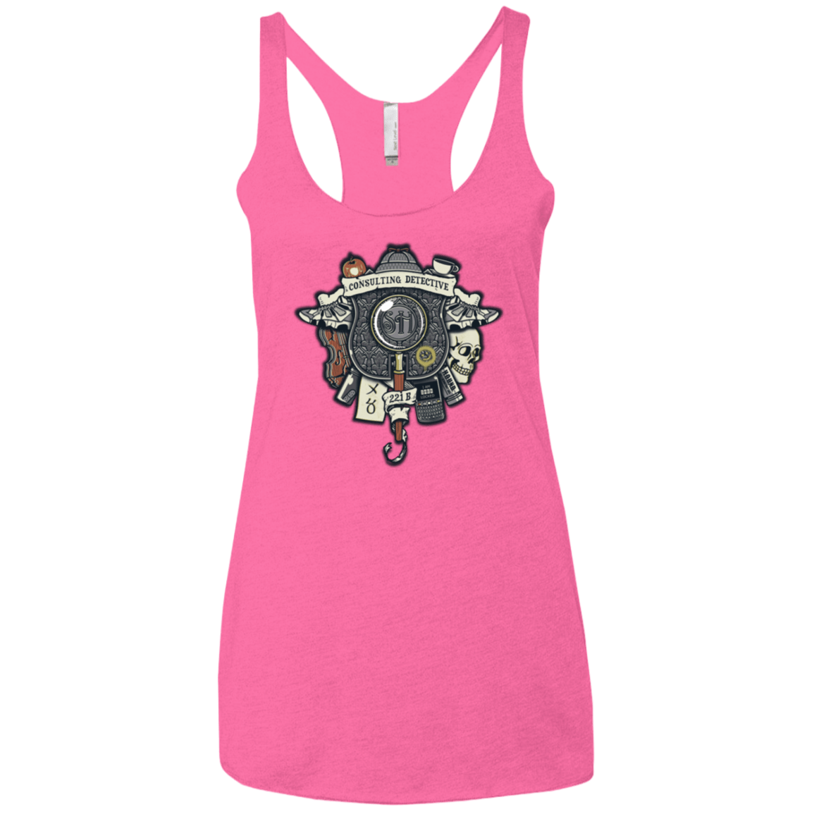 T-Shirts Vintage Pink / X-Small Consulting Detective Women's Triblend Racerback Tank