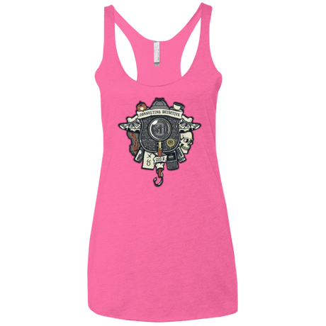 T-Shirts Vintage Pink / X-Small Consulting Detective Women's Triblend Racerback Tank