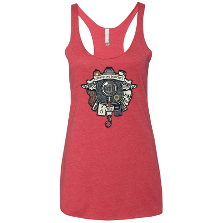 T-Shirts Vintage Red / X-Small Consulting Detective Women's Triblend Racerback Tank